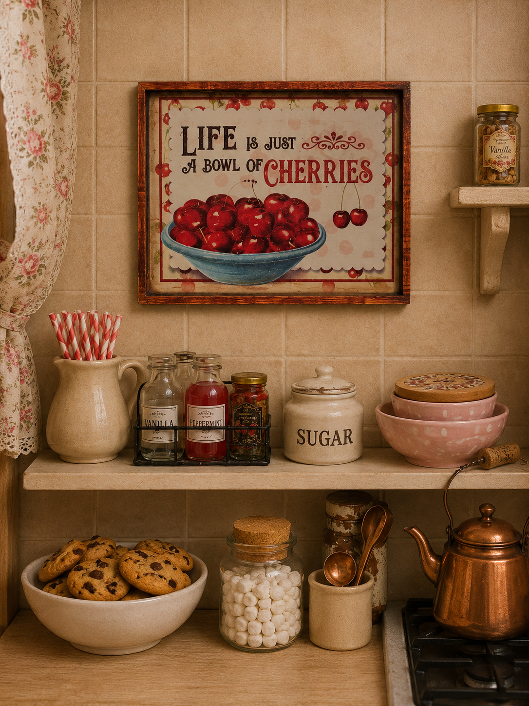 Cadre cerises