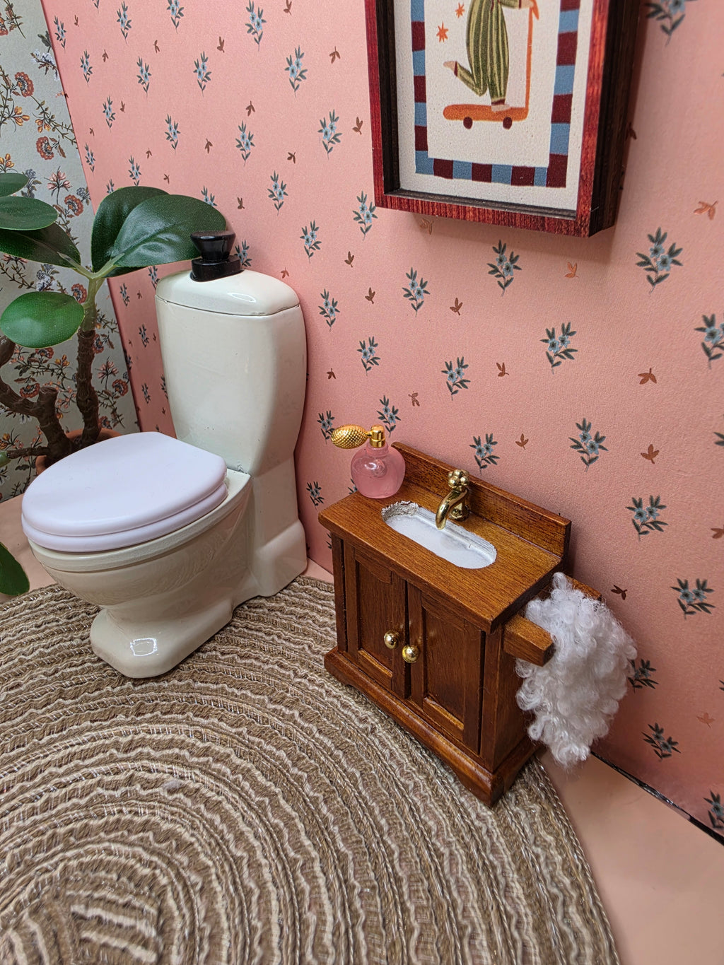 Petit lave main en bois