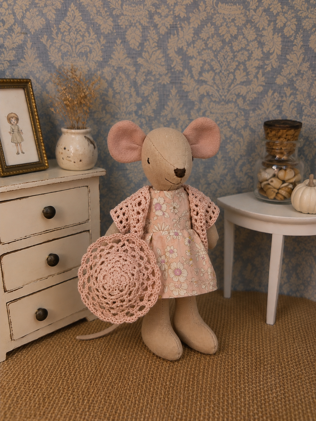Souris ensemble crochet