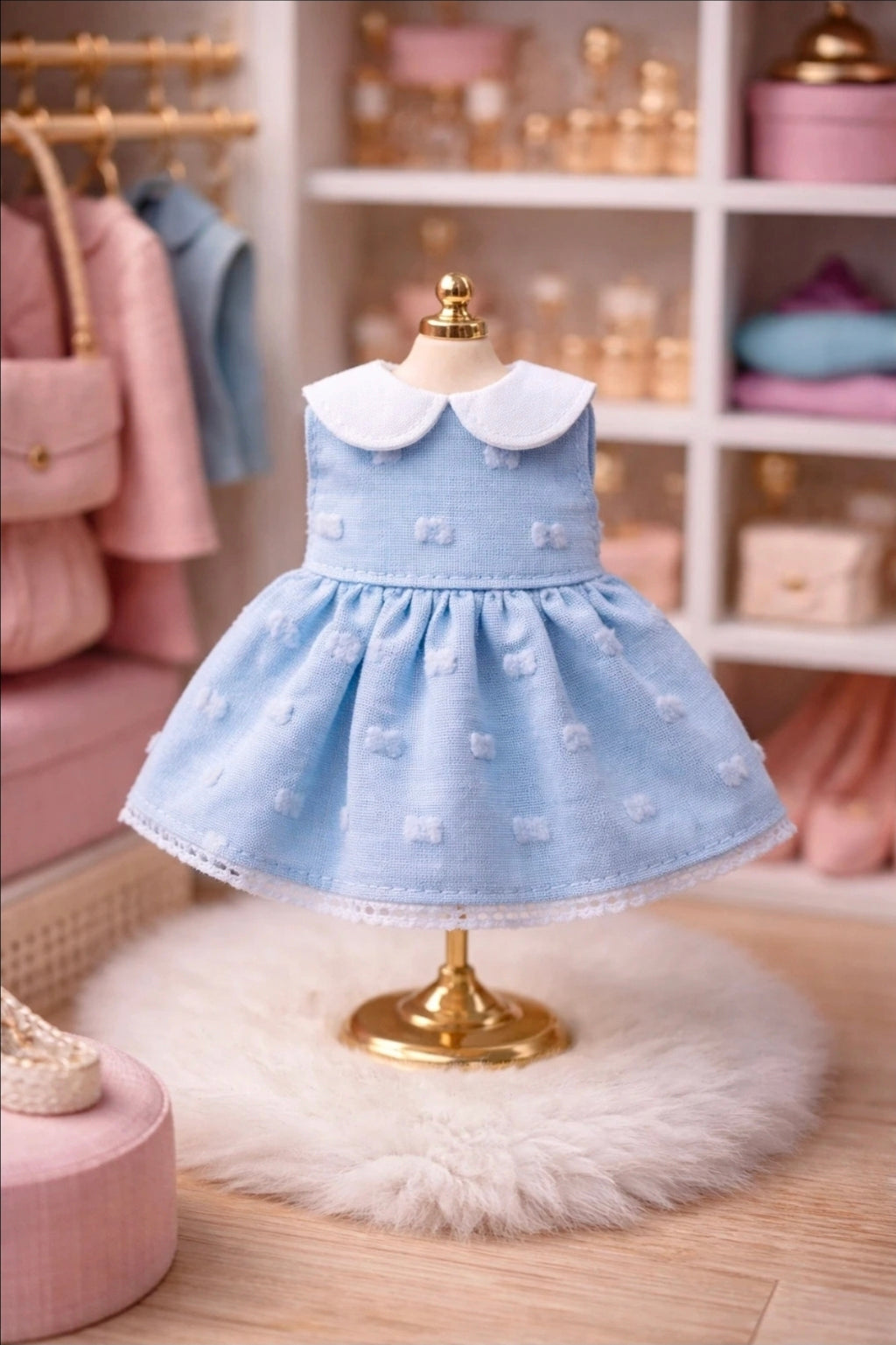 Robe col claudine sans manches pour souris