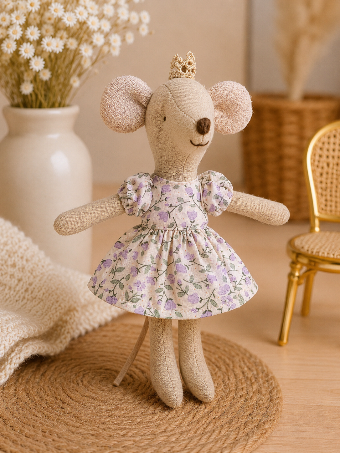 Robe fleurs violettes