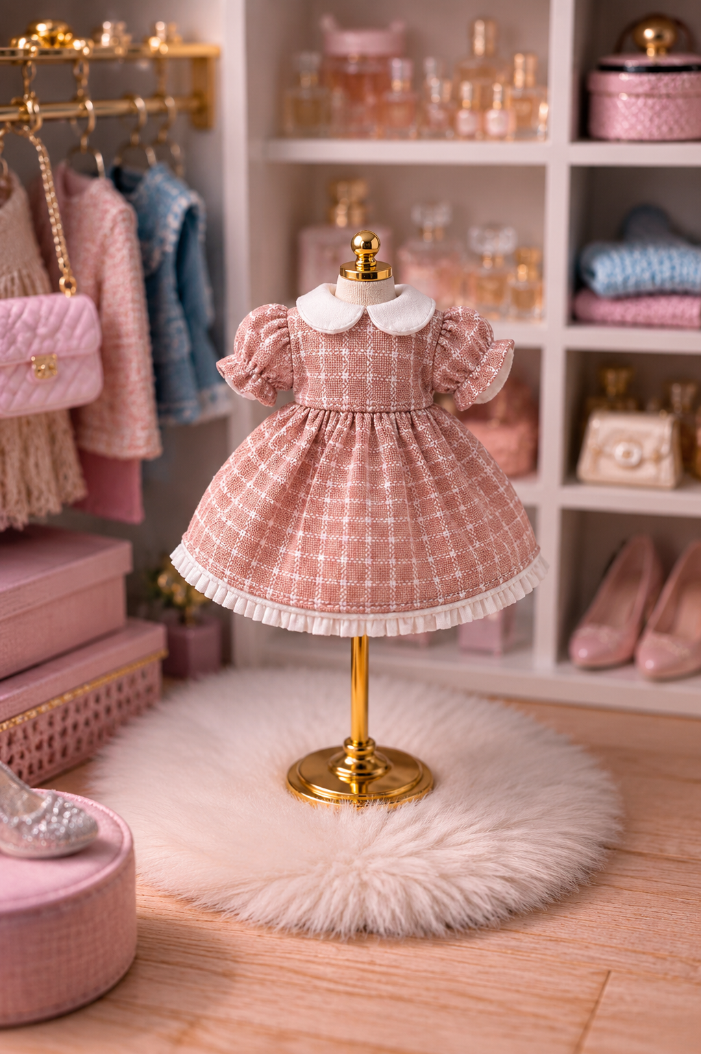 Robe col claudine pour petite soeur souris