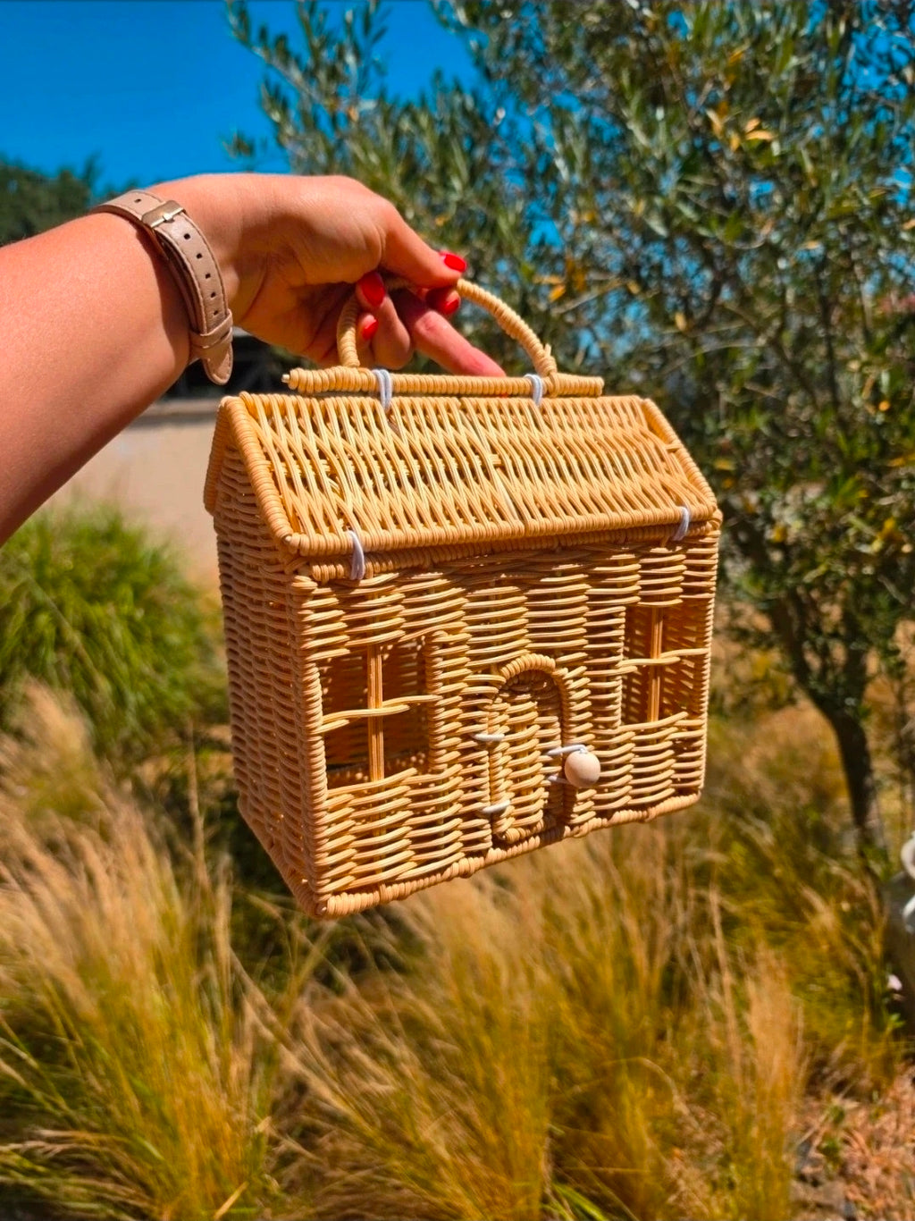 Panier Maison en rotin