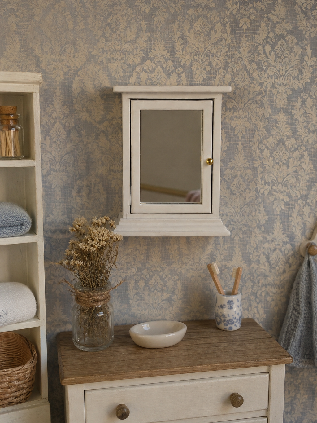 Miroir murale bois