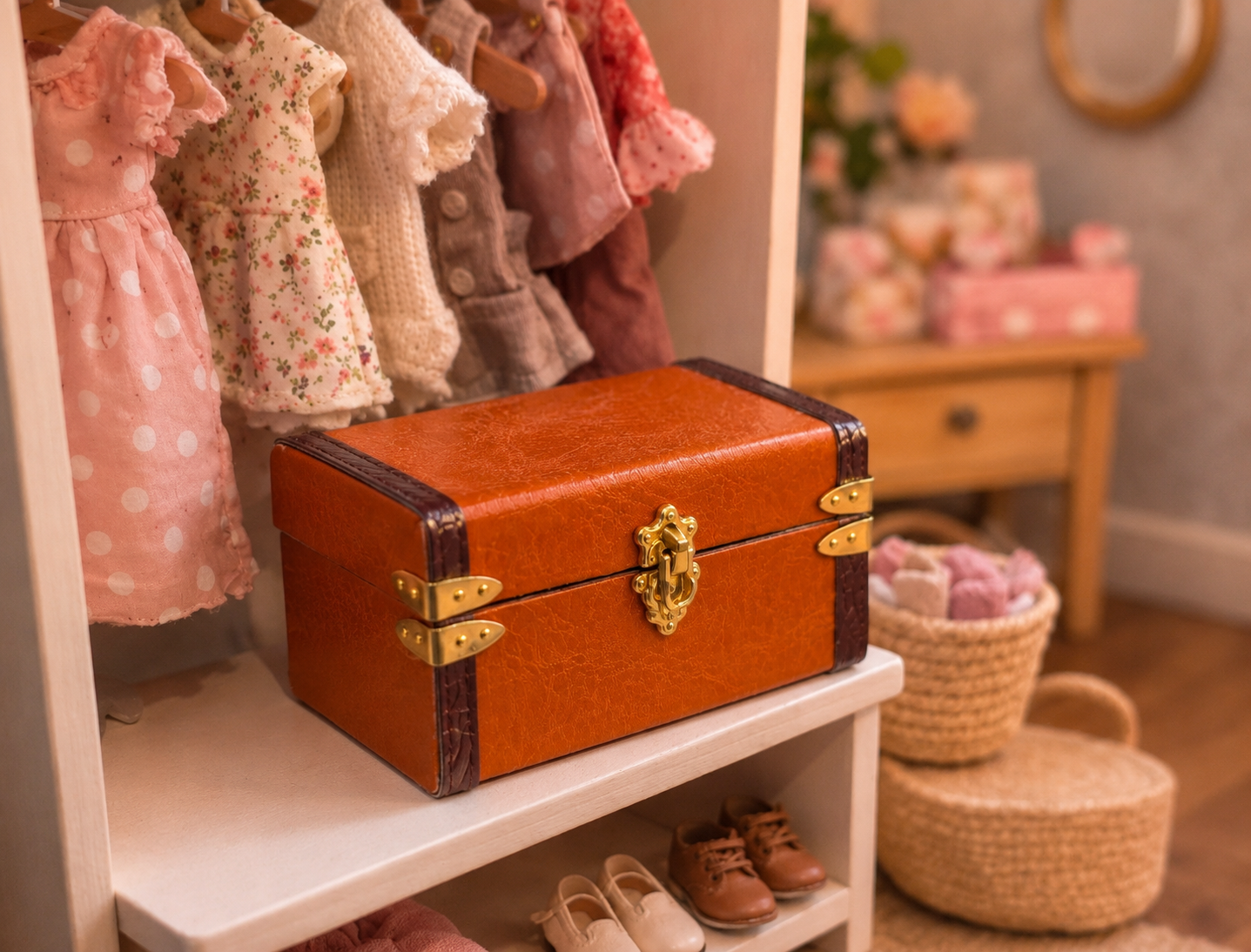 Petite valise en bois