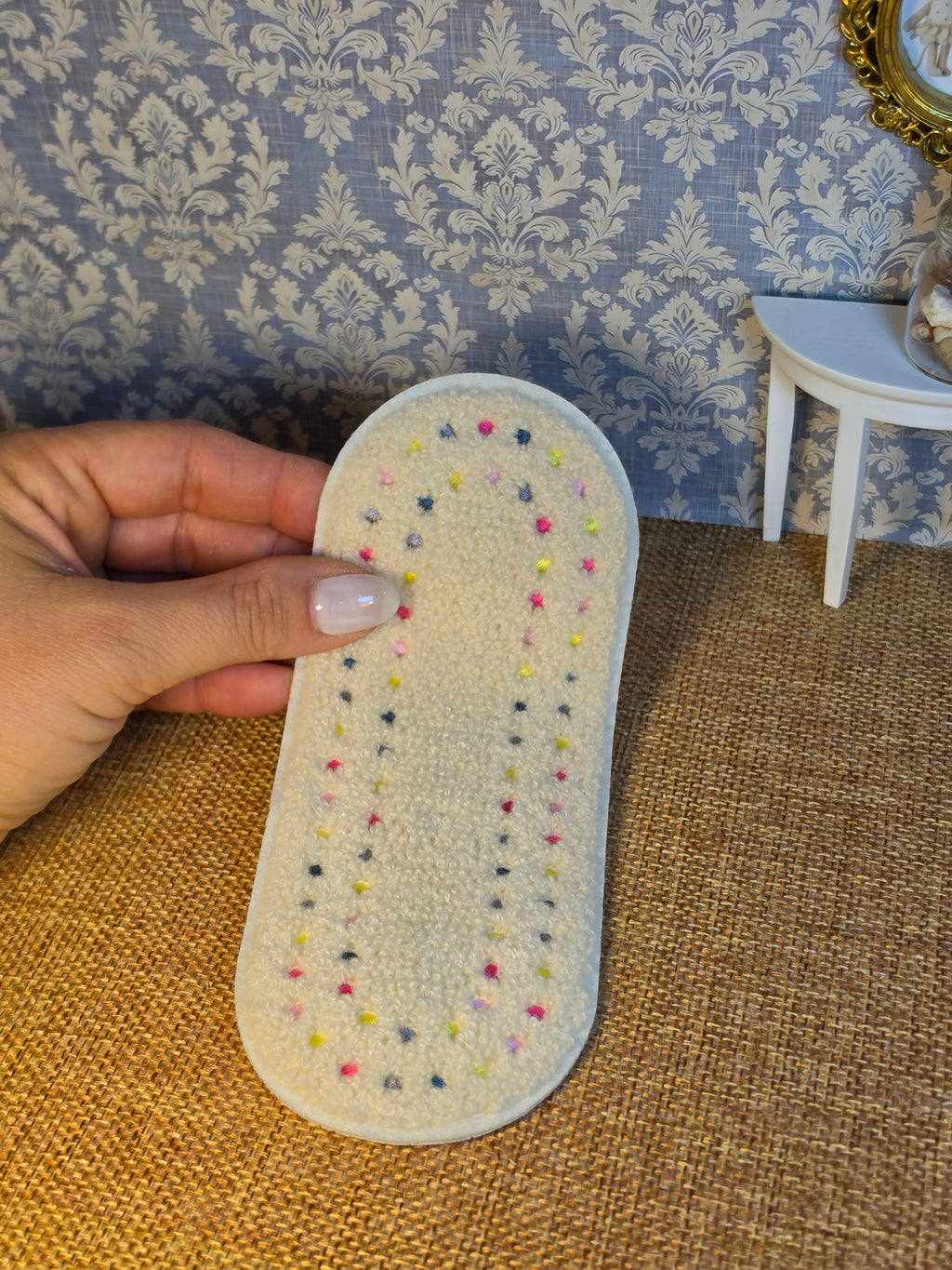 Tapis bouclette ovale