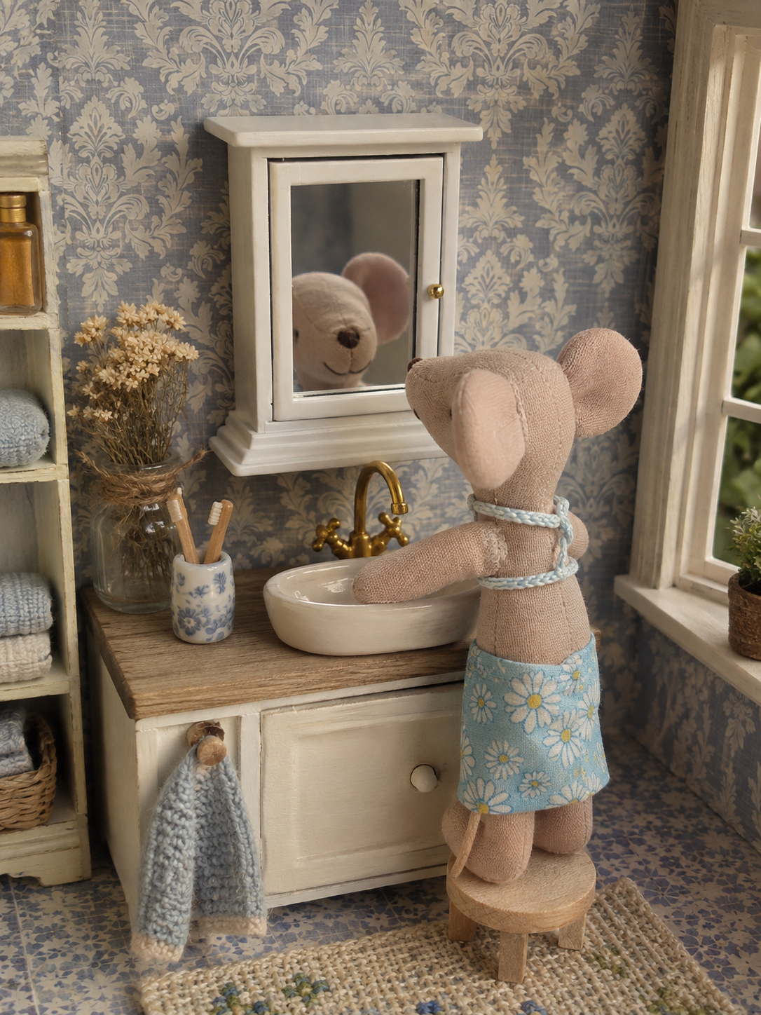 Miroir murale bois