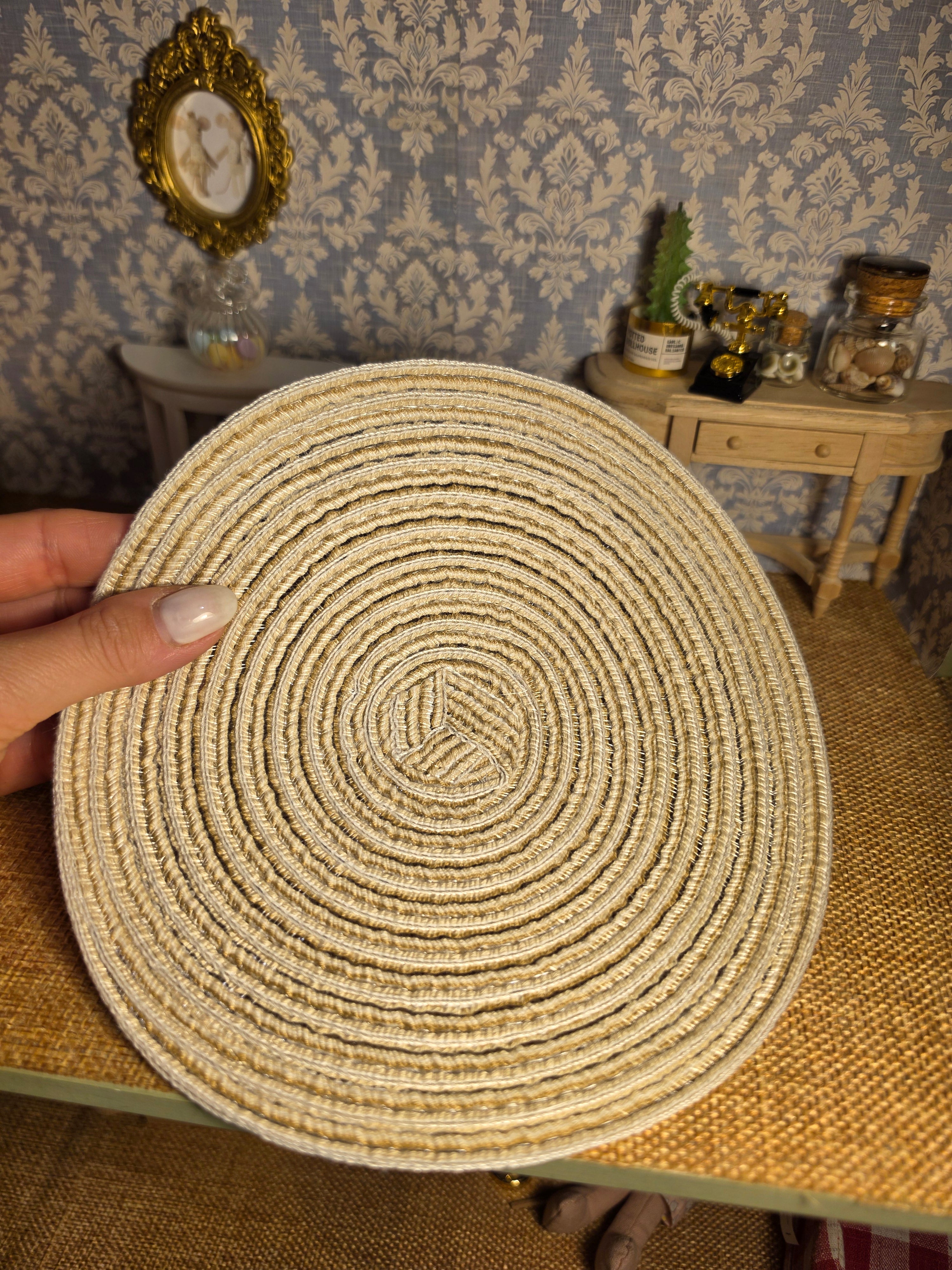 Petit tapis rond 18 cm de diamètre