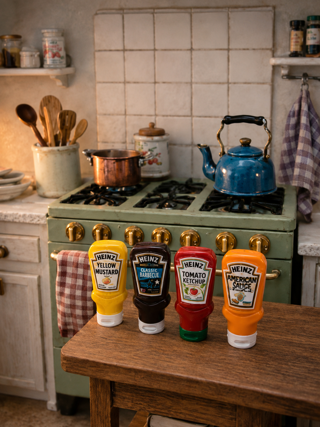 Lot de 4 sauces miniatures 🍅🌭