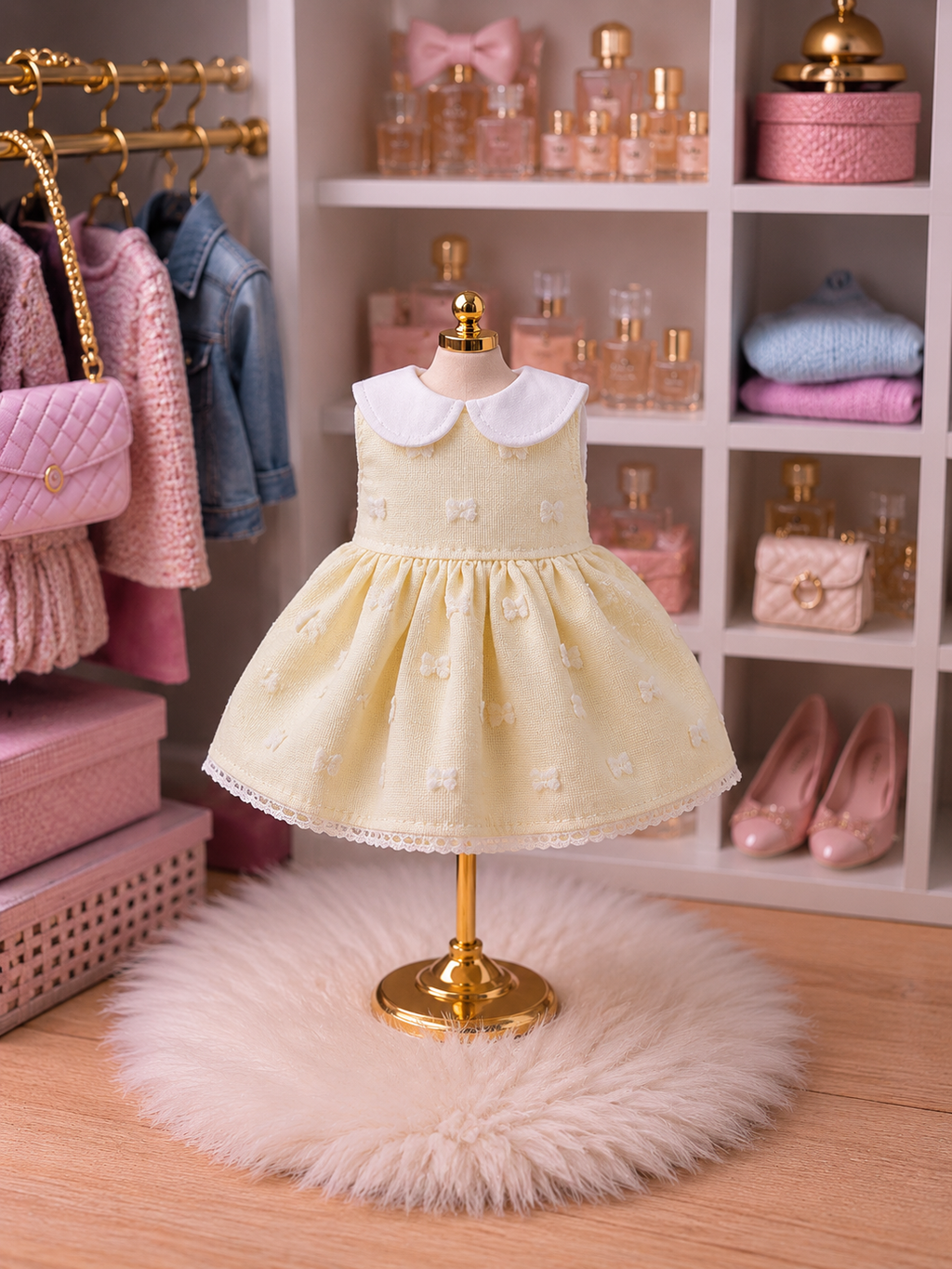 Robe col claudine sans manches pour souris