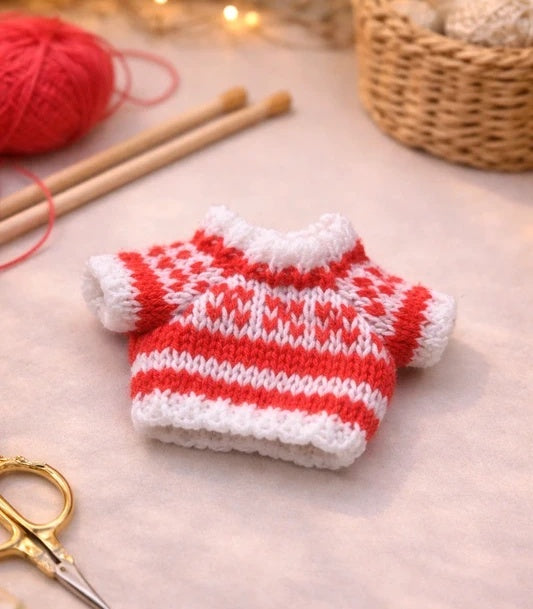Pull tricoté à motifs