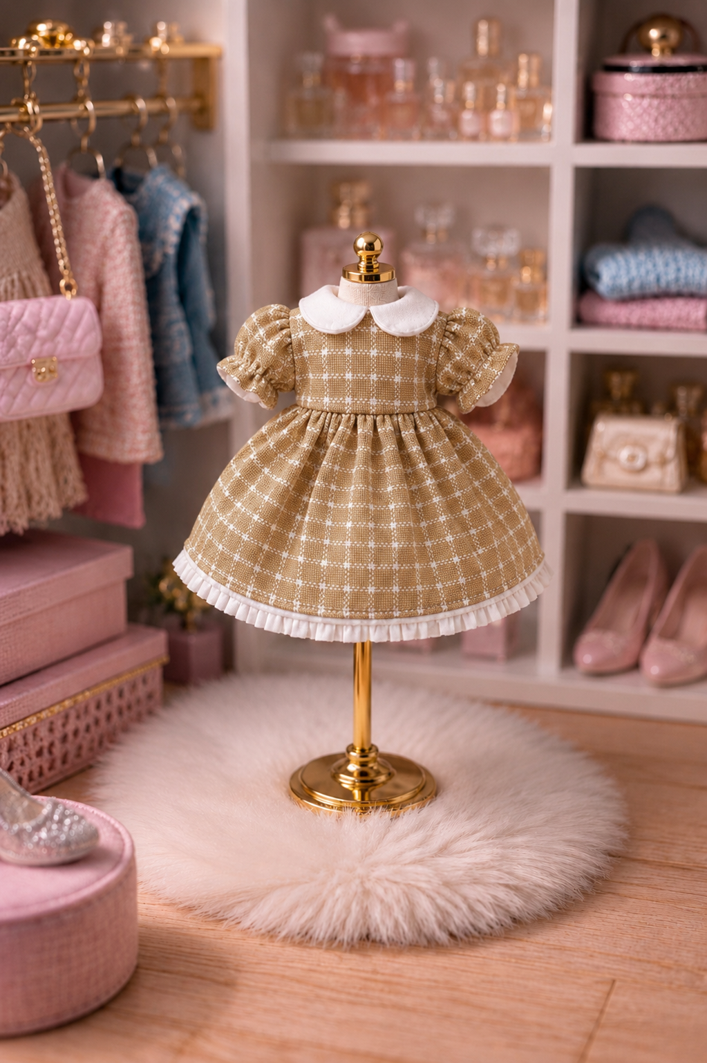 Robe col claudine pour petite soeur souris