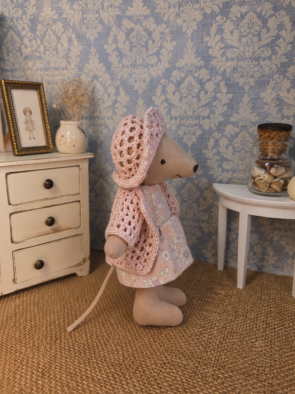 Souris ensemble crochet