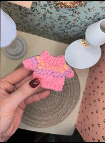 Pull tricoté à motifs
