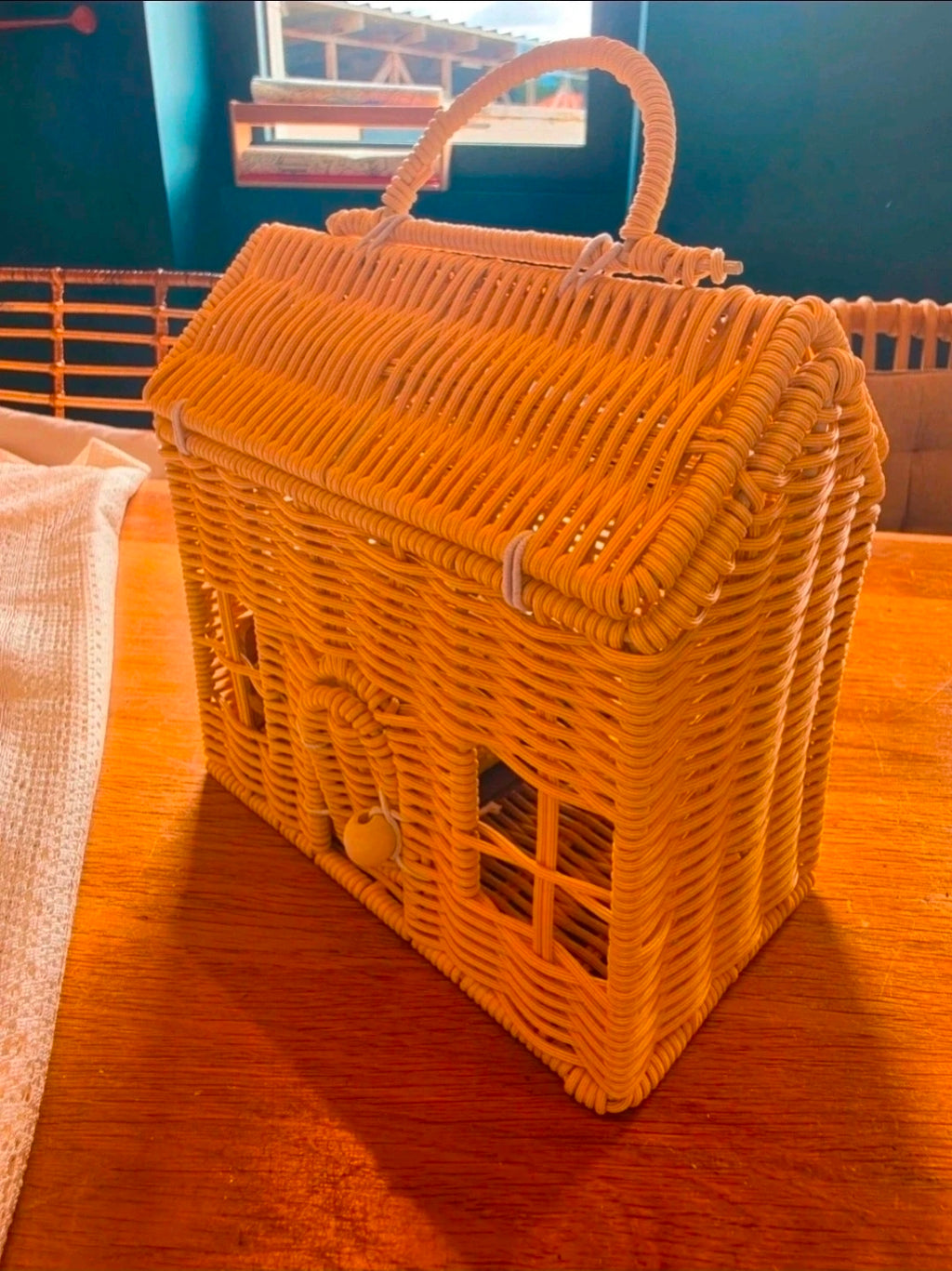 Panier Maison en rotin