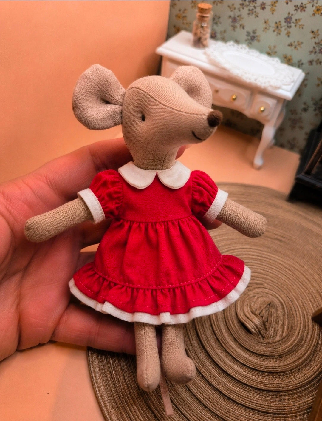 Robe col claudine manches bouffantes
