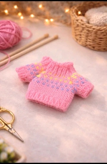 Pull tricoté à motifs