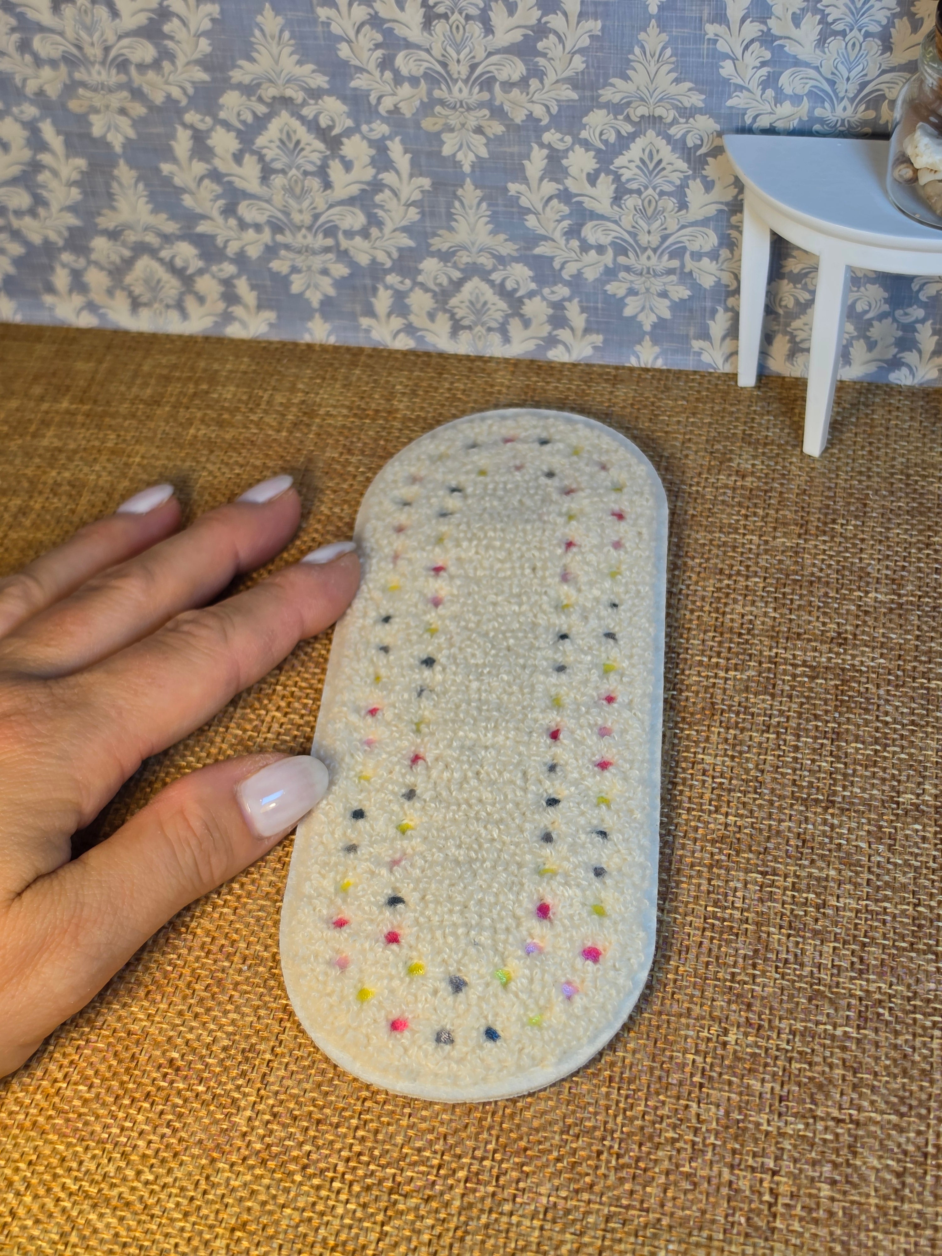 Tapis bouclette ovale