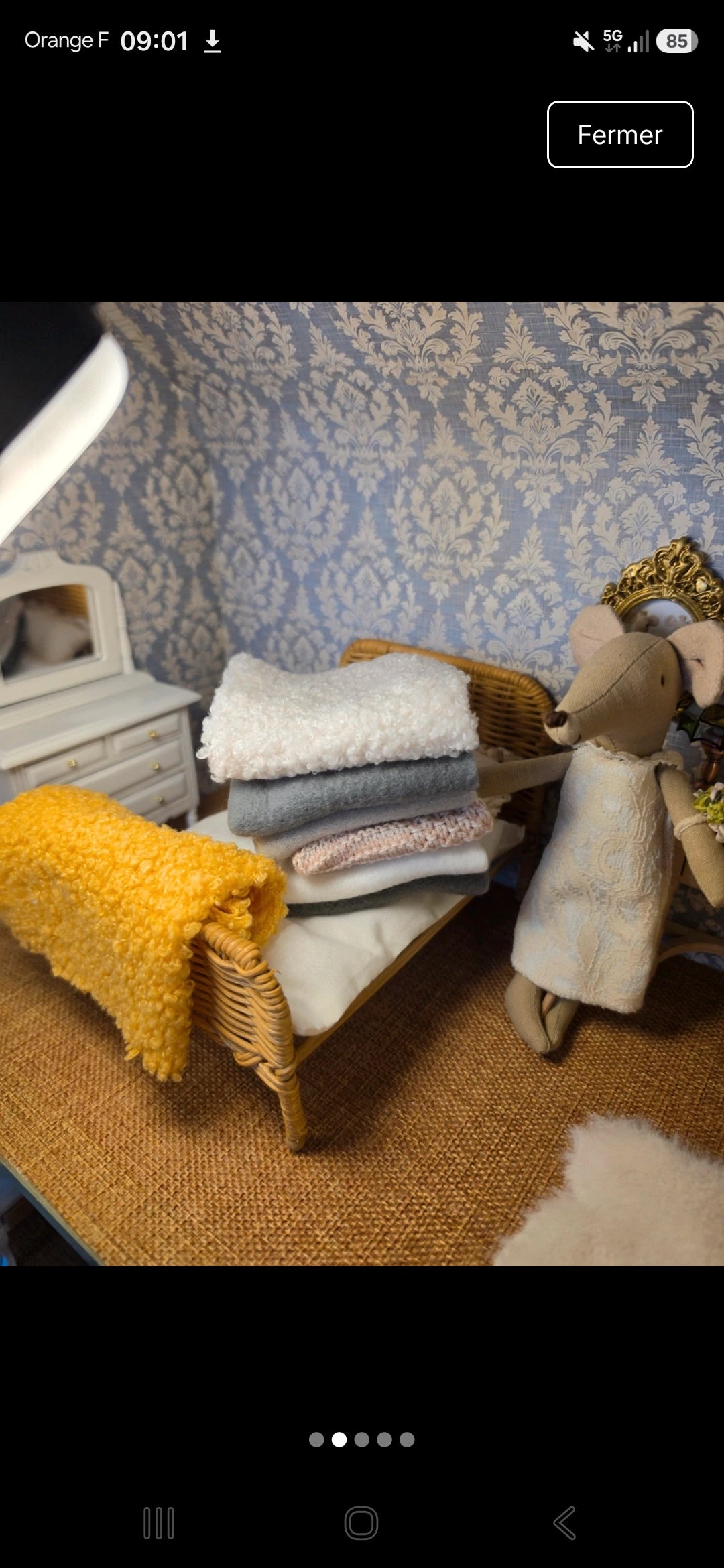 Lot de 6 couvertures pliées