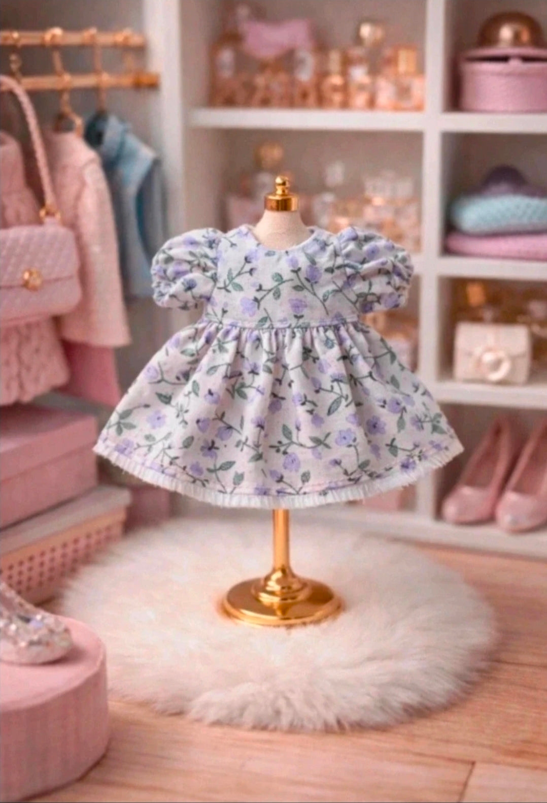 Robe fleurs violettes