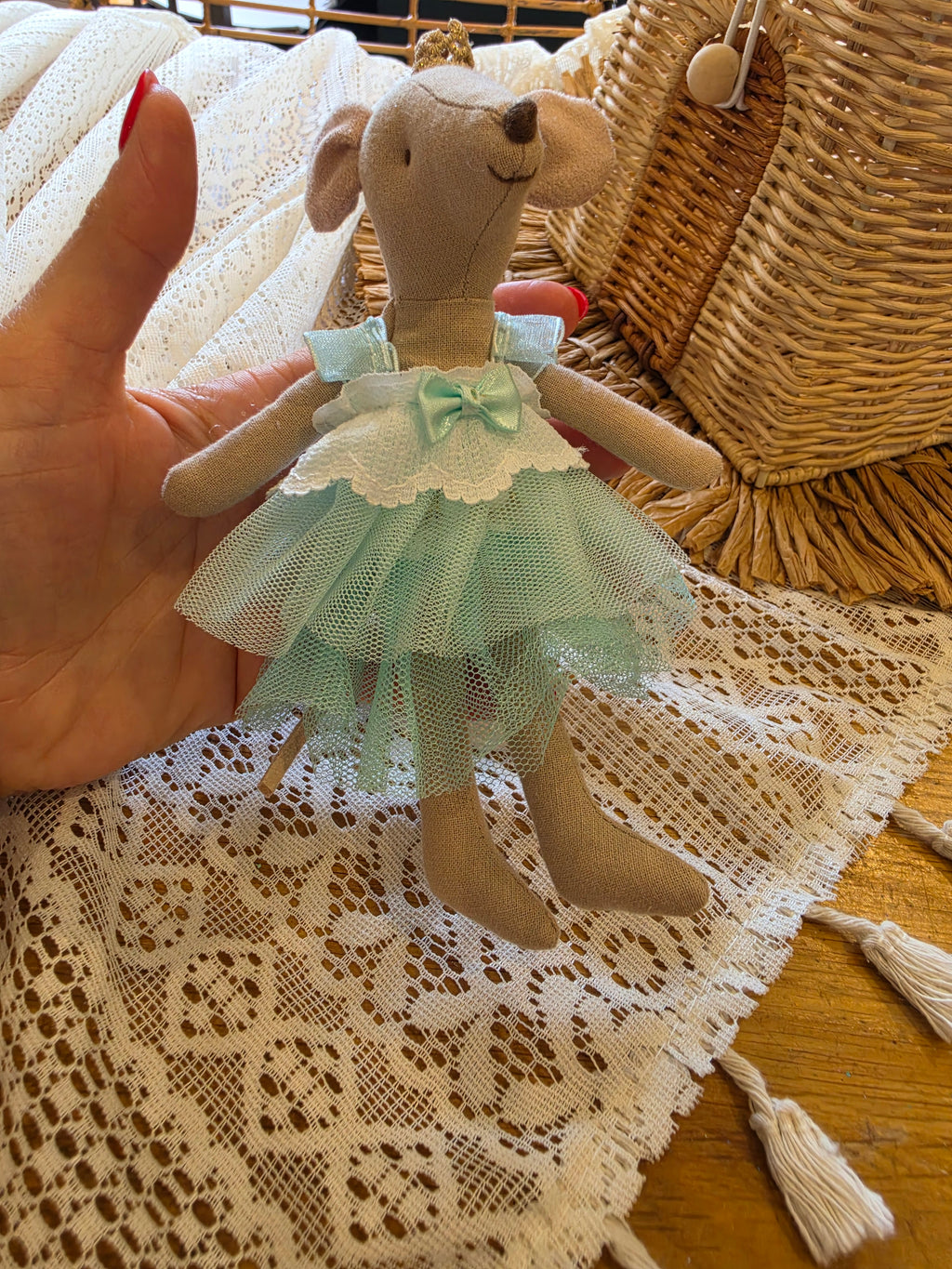 Robe en tulle bleu ciel pour Souris