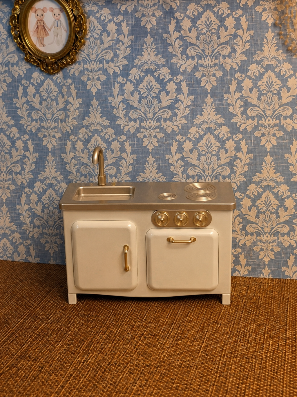 Meuble cuisine evier métallique
