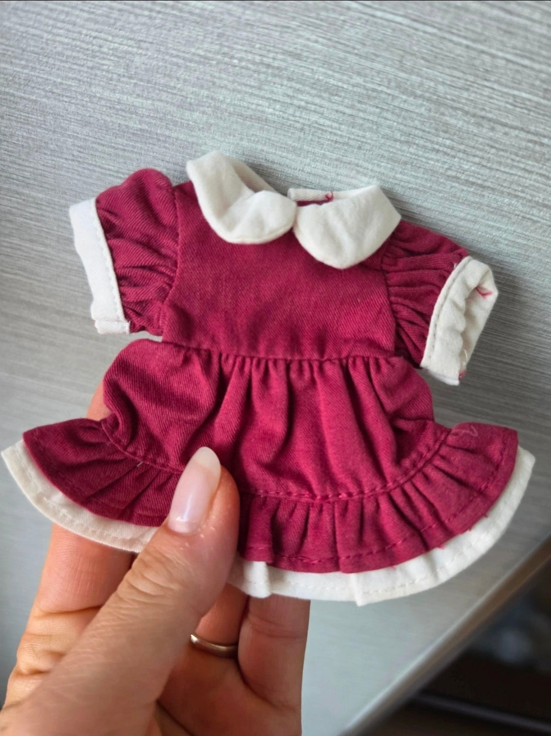 Robe col claudine manches bouffantes