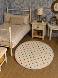 Tapis rond tout doux bouclette