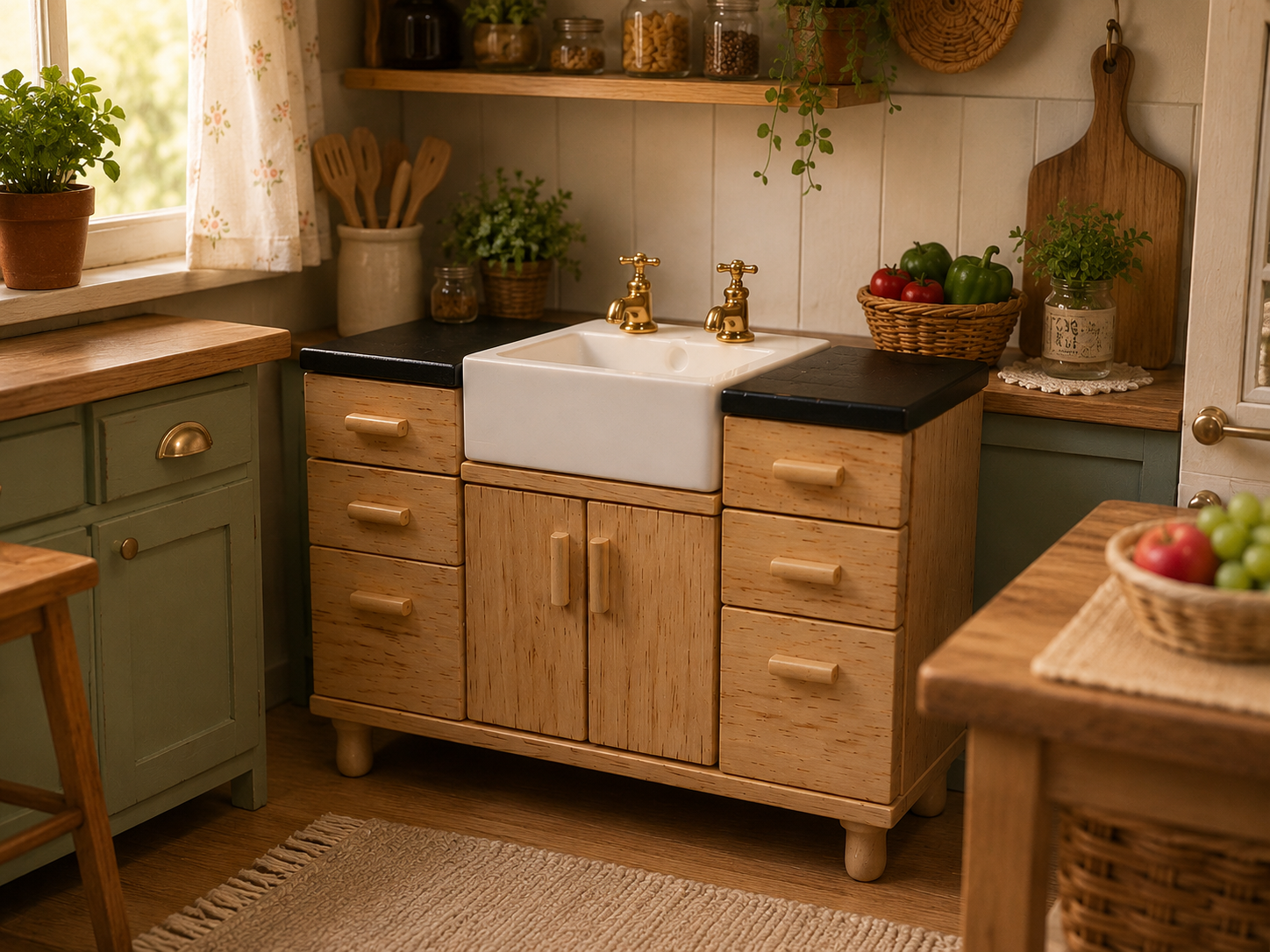 Meuble en bois salle de bain