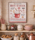 Cadre/ tableau Chocolat chaud pour maison de poupée échelle 1/12eme