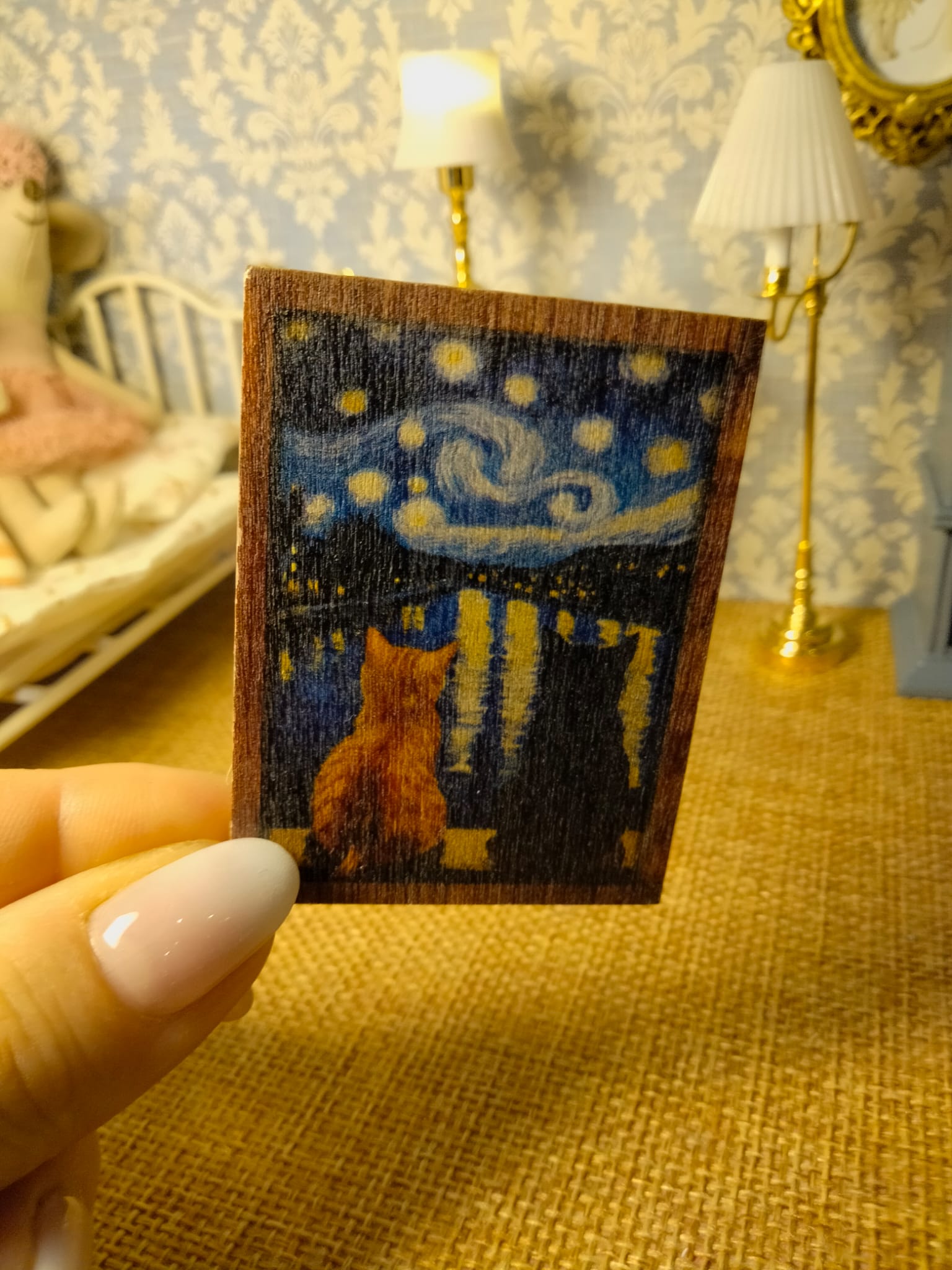 Cadre/tableau miniature pour maison de poupée Van gogh