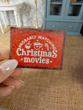 Cadre/tableau miniature pour maison de poupée Christmas Movies