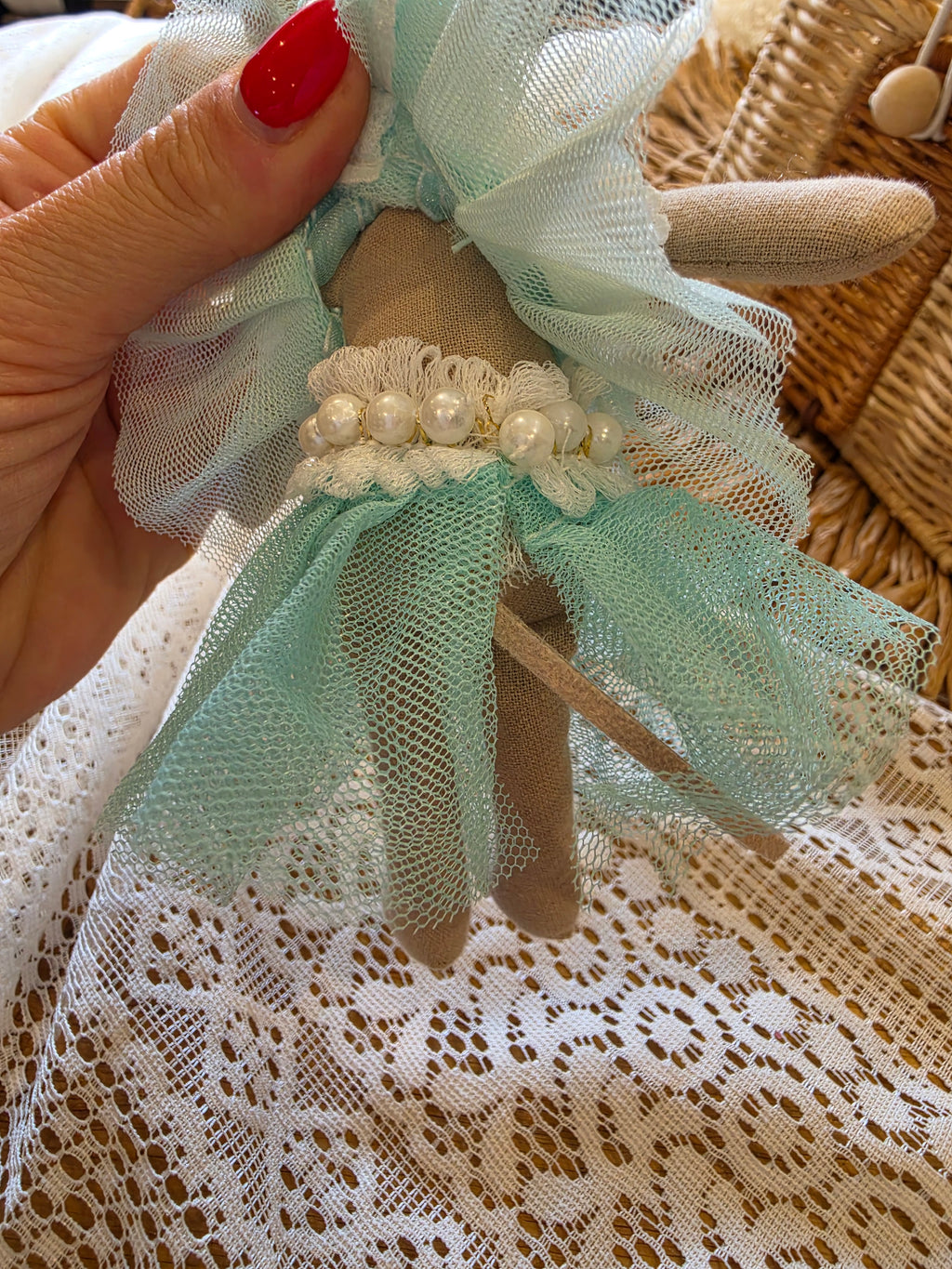Robe en tulle bleu ciel pour Souris