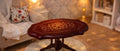 Table miniature en bois vintage peinte à la main, échelle 1/12