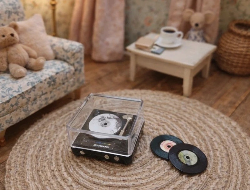 Disques vinyle miniatures indépendants inclus